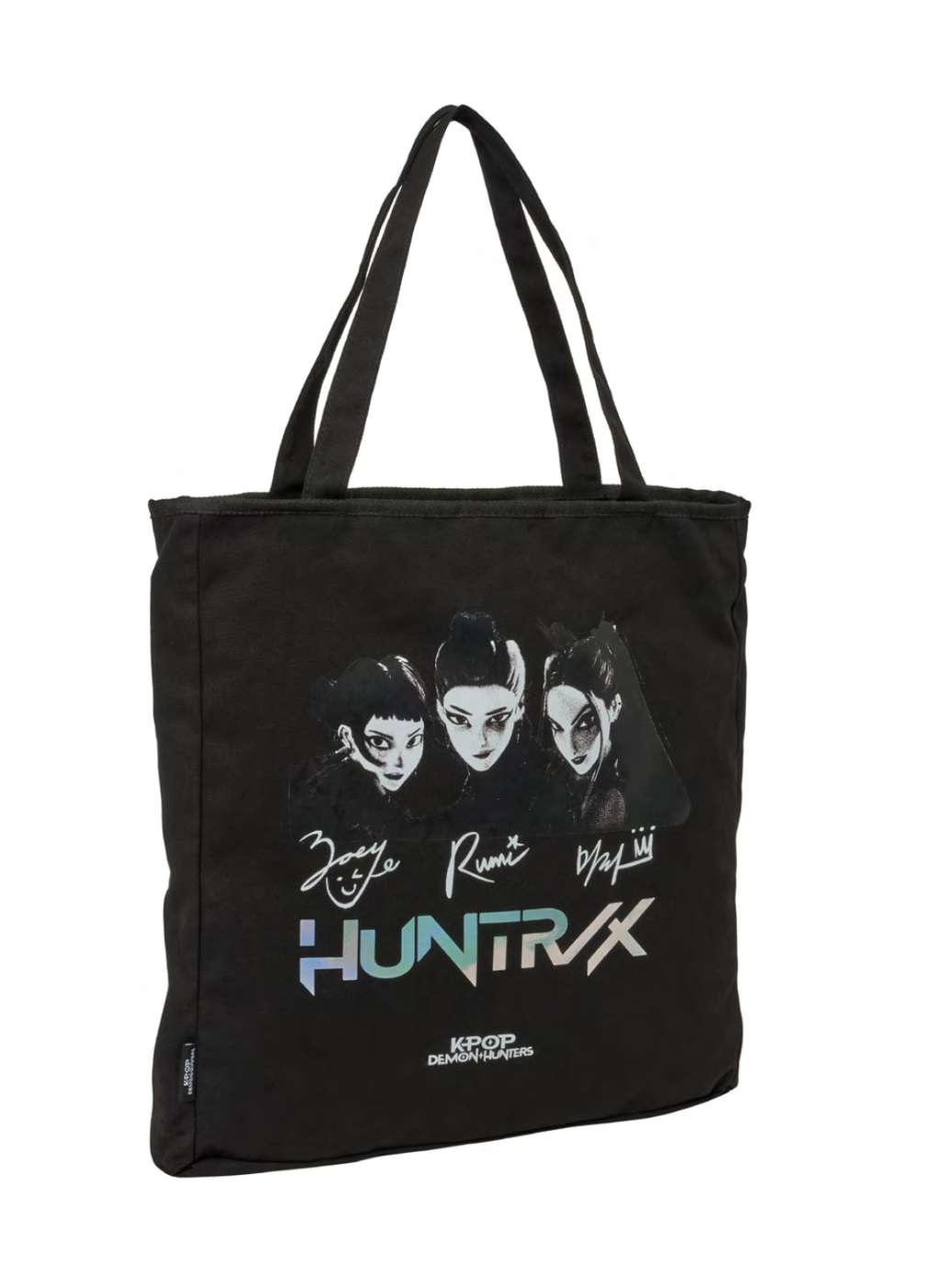 K-POP DEMON HUNTERS - Huntrix - Tote Bag Zippé Noir