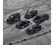 RIDE COOL - Black Edition - Pack de 5 Voitures Miniature - 1:64