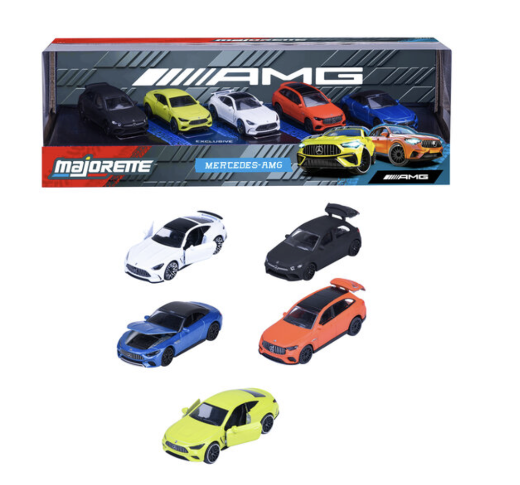 RIDE COOL - Mercedes-AMG - Pack de 5 Voitures Miniature - 1:64