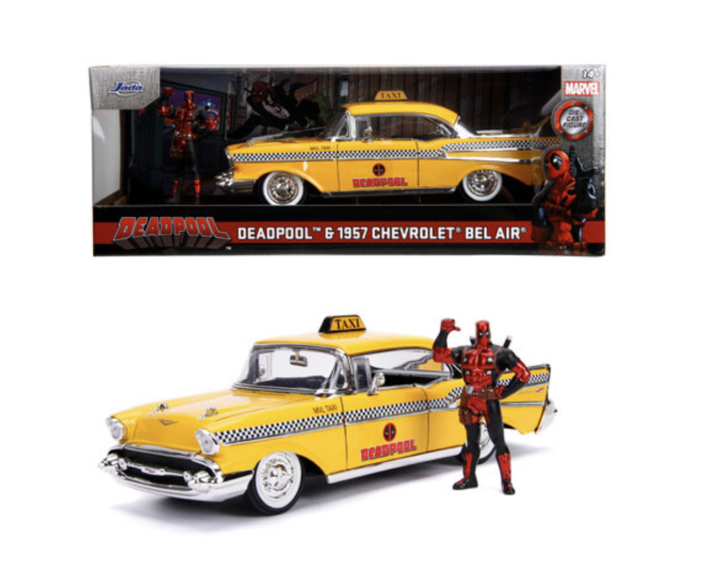 DEADPOOL - 1957 Chevy Bel Air 1+ Figurine Deadpool - 1:24