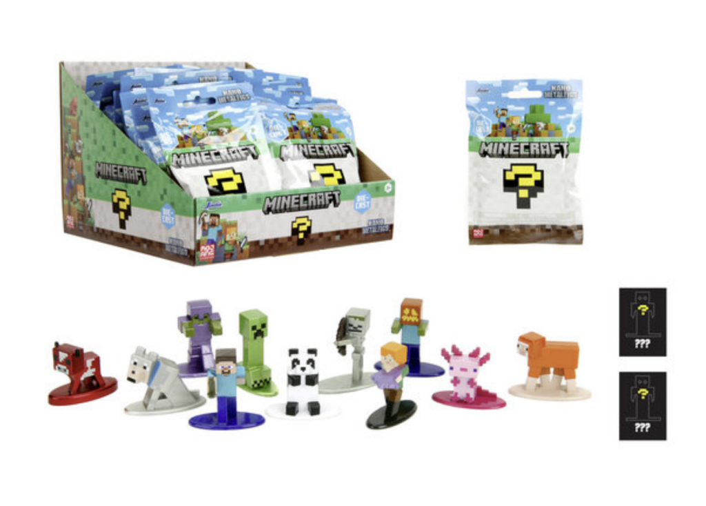 MINECRAFT - Display Figurines Nano Mystery - 13 Assortiments - 24pc
