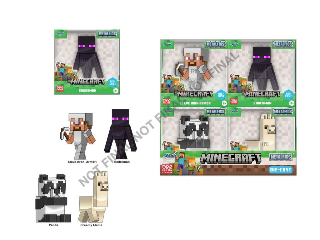 MINECRAFT - Display de Figurines 6cm - 4 Modèles - 12pc - Wave 6