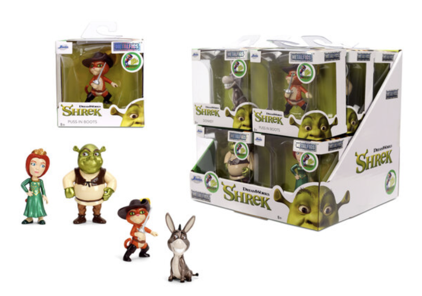 SHREK - Display de Figurines 6cm - 4 Modèles - 12pc - Wave 1