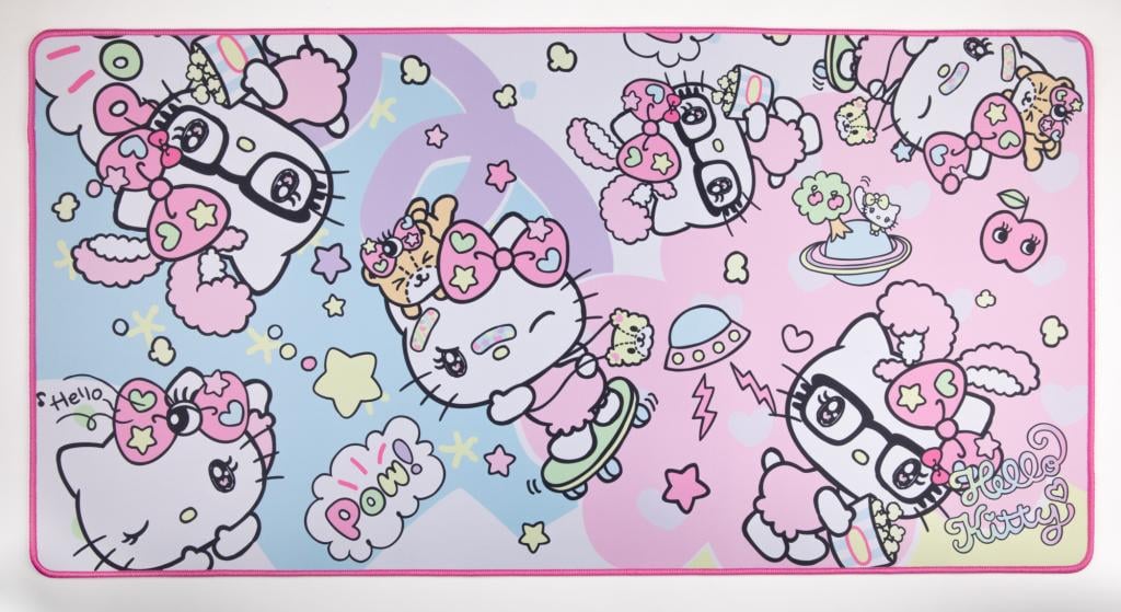 HELLO KITTY - Mood - Tapis de Bureau XXL 90x46cm
