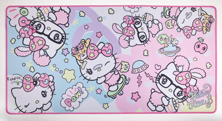 HELLO KITTY - Mood - Tapis de Bureau XXL 90x46cm