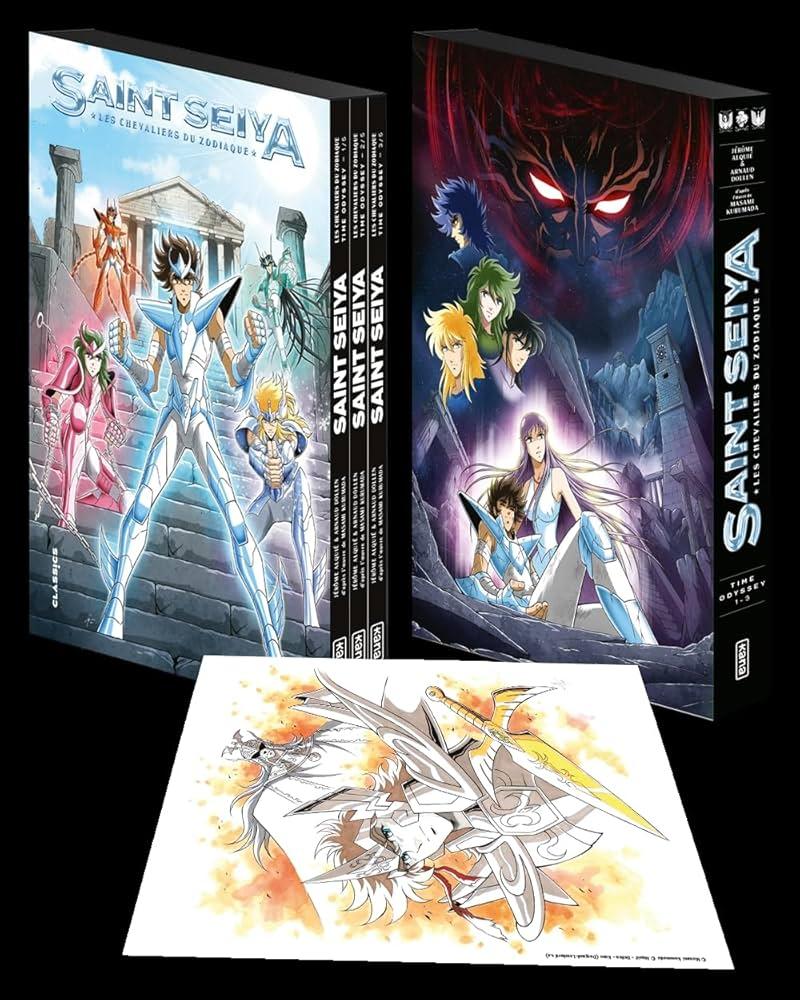 SAINT SEIYA - TIME ODYSSEY - La BD - Coffret tomes 1 à 3 et ex-libris