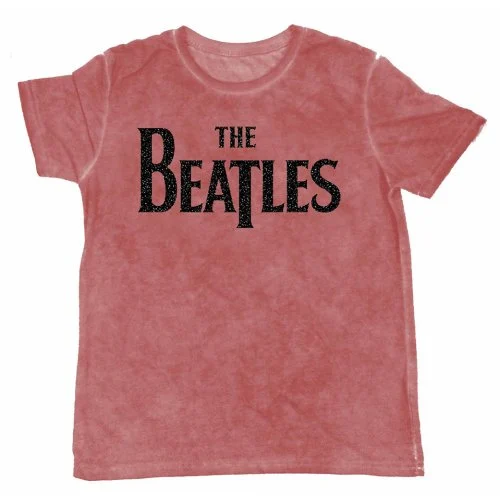 THE BEATLES - T-Shirt BurnOut Col - Logo Red - Men (XXL)
