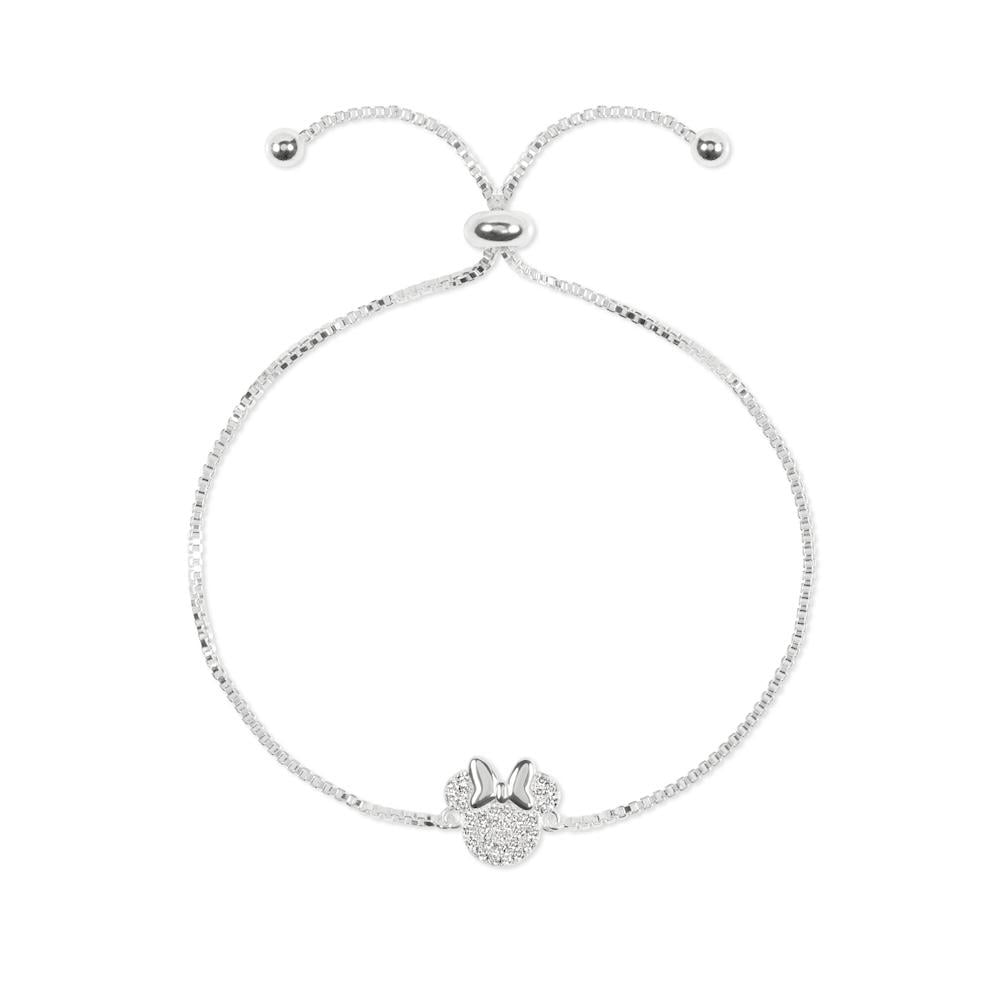 MINNIE - Bracelet Ajustable + Pendentif serti de pierres