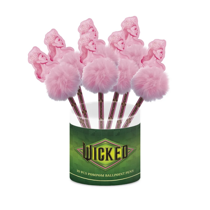 WICKED - Glinda - Boite de 10 Stylos-Bille Pompom