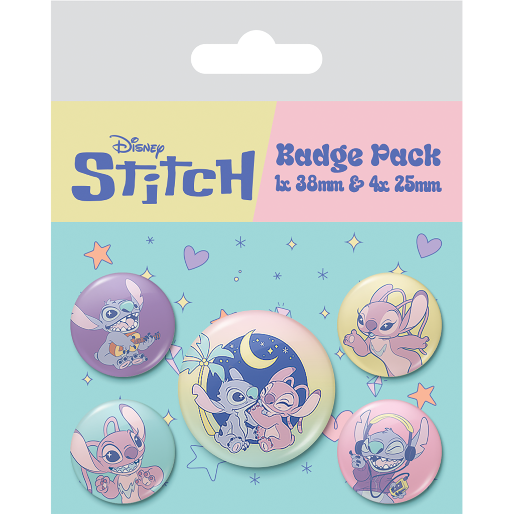 STITCH & ANGEL - Space Rocks - Pack 5 Badges