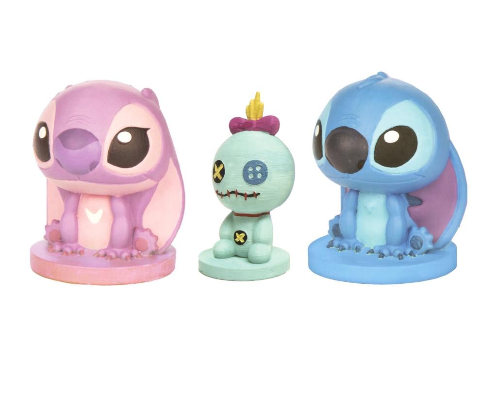 STITCH & ANGEL & SCRUMP - Set de 3 Figurines à Peindre