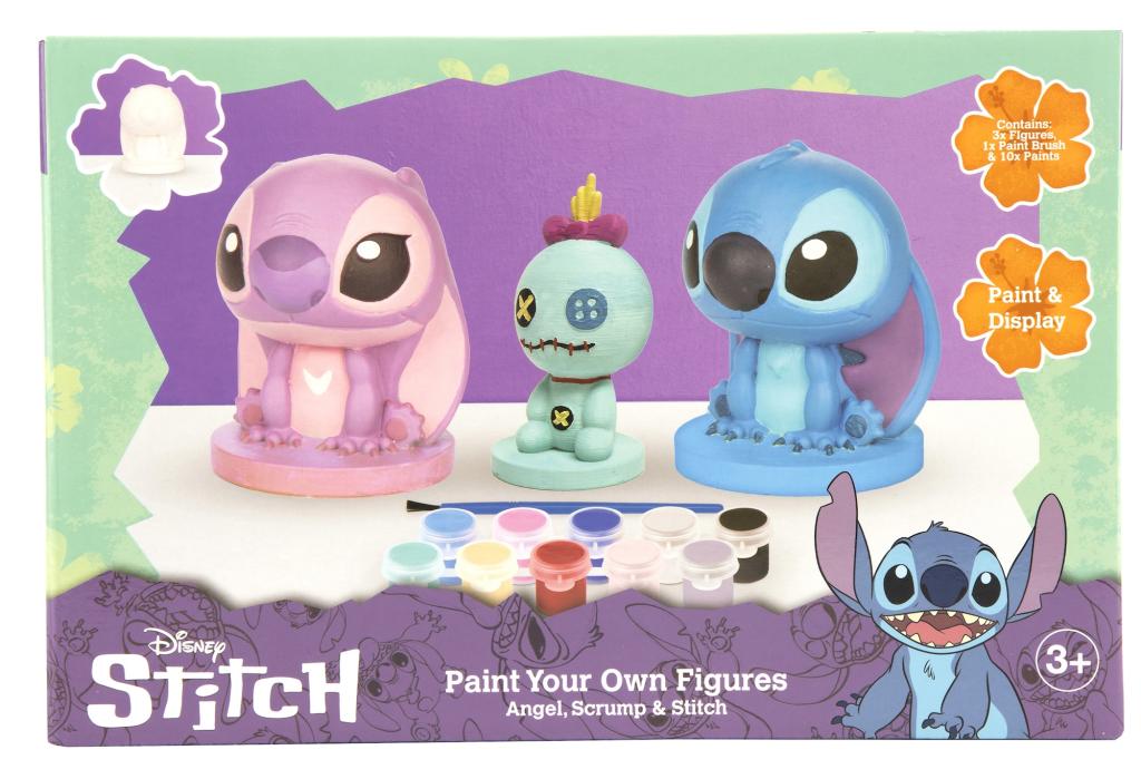 STITCH & ANGEL & SCRUMP - Set de 3 Figurines à Peindre