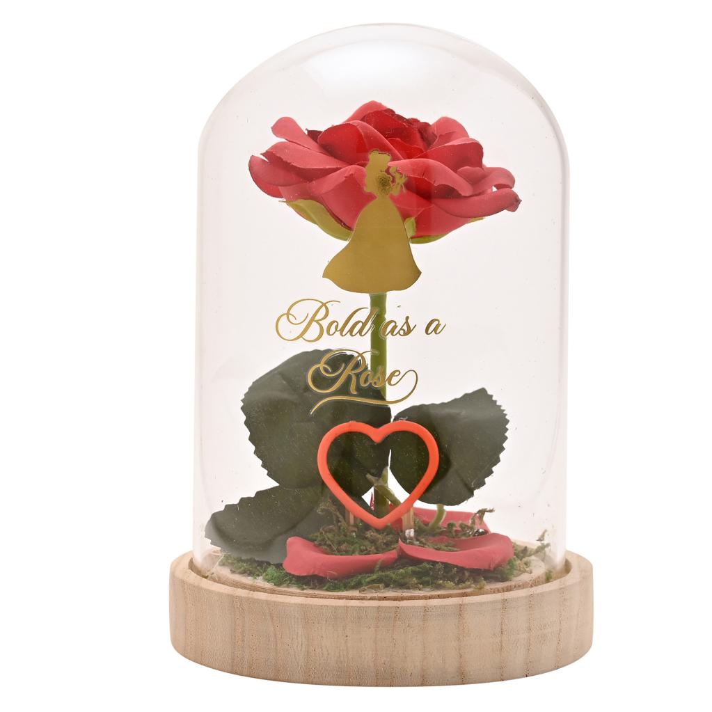DISNEY PRINCESSES - Belle - Cloche Florale avec Lumière Néon
