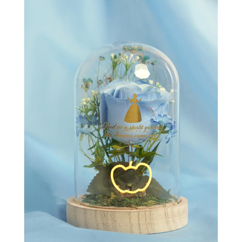 DISNEY PRINCESSES - Cendrillon - Cloche Florale avec Lumière Néon