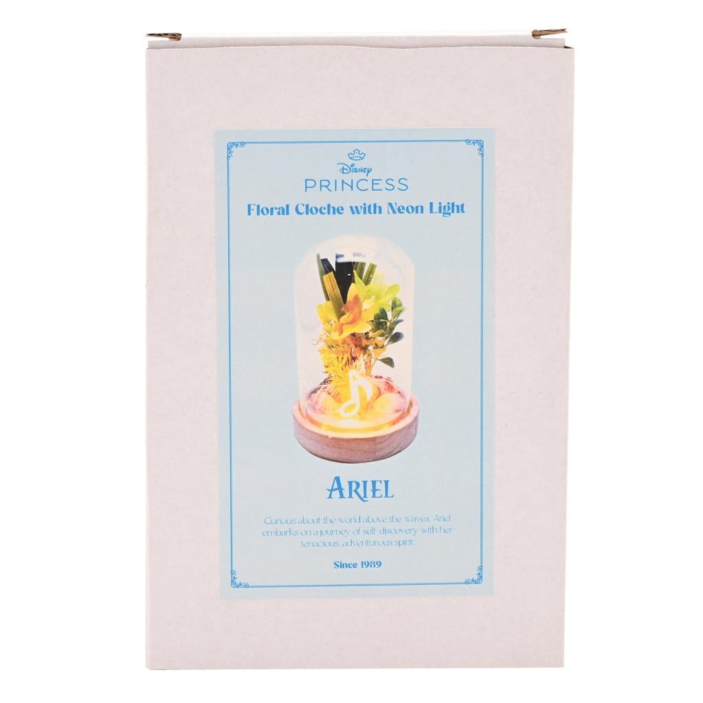 DISNEY PRINCESSES - Ariel - Cloche Florale avec Lumière Néon
