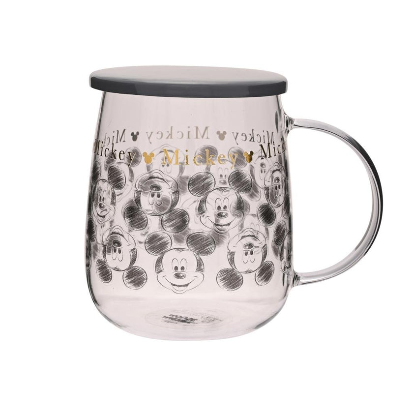 DISNEY - Mickey - Mug en Verre avec Couvercle 540ml