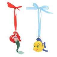 DISNEY - Ariel & Polochon - Set de 2 Décorations