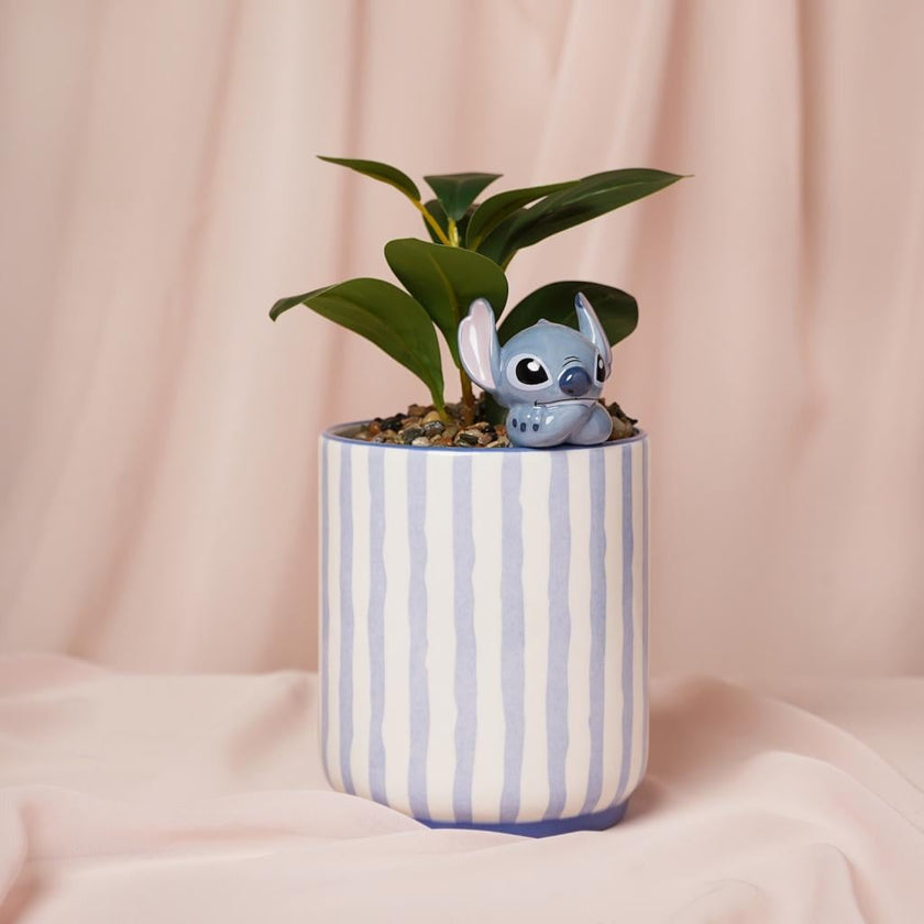 STITCH - Pot avec Mini Stitch 3D + Fausse Plante