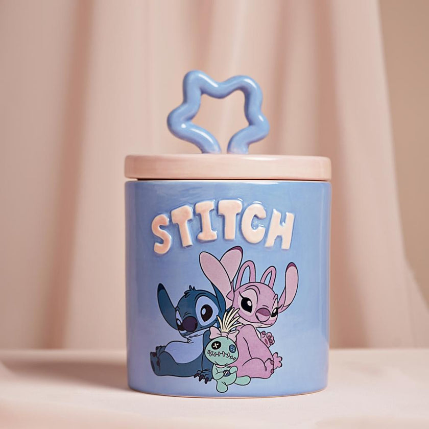STITCH & ANGEL - Boîte de Rangement en Céramique