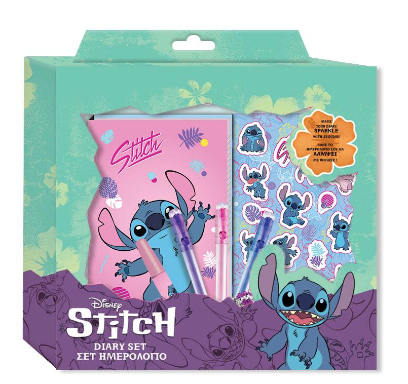 STITCH - Gift Set Notebook + Stickers + Stylo bille