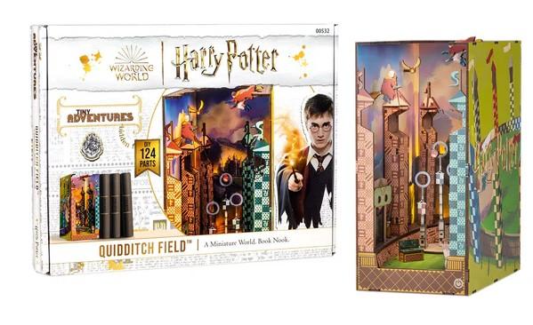 HARRY POTTER-BOOK NOOK KIT -Terrain de Quidditch -124pc +Eclairage LED
