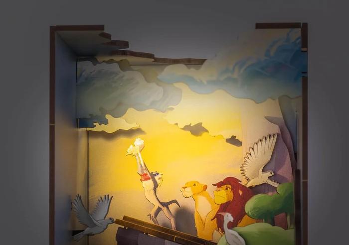 DISNEY - BOOK NOOK KIT - Le Roi Lion - 82pc + Eclairage LED