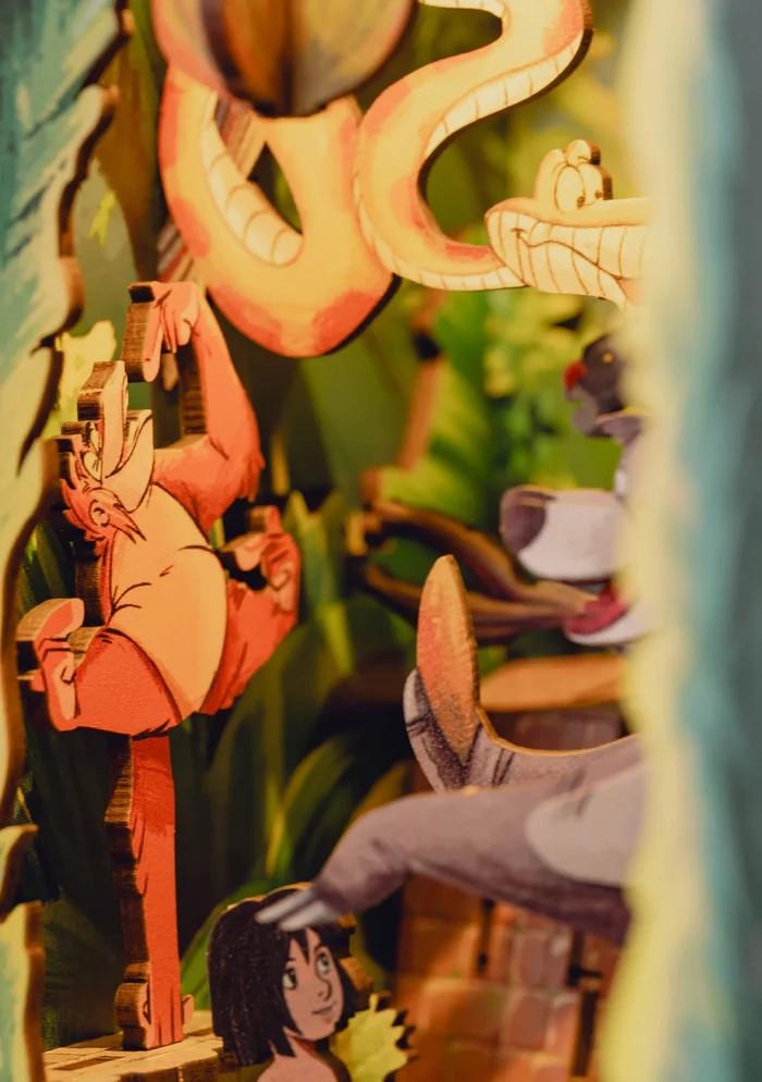 DISNEY - BOOK NOOK KIT - Le Livre de la Jungle - 68pc + Eclairage LED