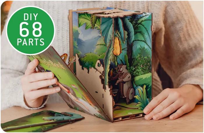 DISNEY - BOOK NOOK KIT - Le Livre de la Jungle - 68pc + Eclairage LED