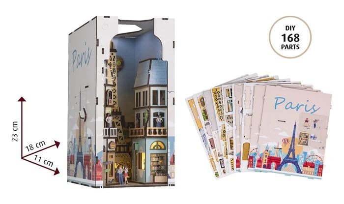 BOOK NOOK KIT - Paris - 168pc + Eclairage LED