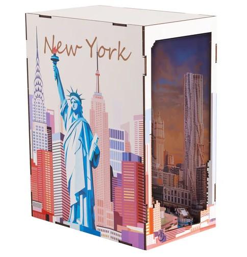 BOOK NOOK KIT - New York - 221pc + Eclairage LED