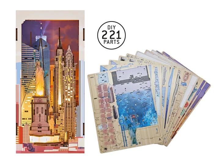 BOOK NOOK KIT - New York - 221pc + Eclairage LED