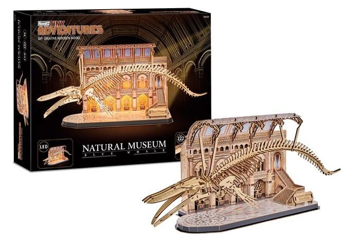 NATURAL MUSEUM - BOOK NOOK KIT - Balaine Bleue - 222pc + Eclairage LED
