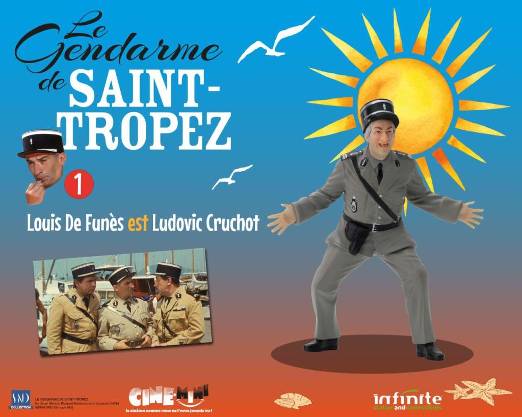 LE GENDARME DE SAINT-TROPEZ - Ludovic Cruchot - Figurine 10cm