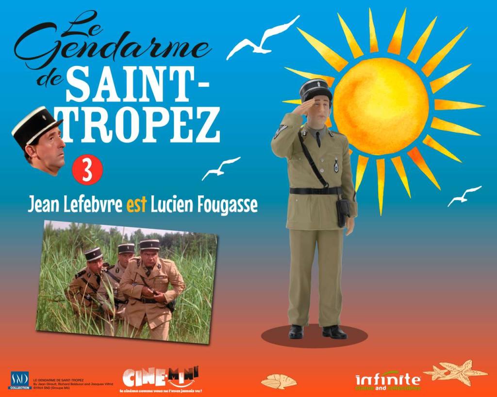 LE GENDARME DE SAINT-TROPEZ - Lucien Fougasse - Figurine 10cm