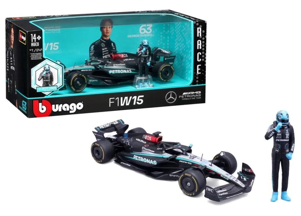 FORMULA 1 - F1 Mercedes W15 E Perf. 2023 Russel - Model réduit 1/24