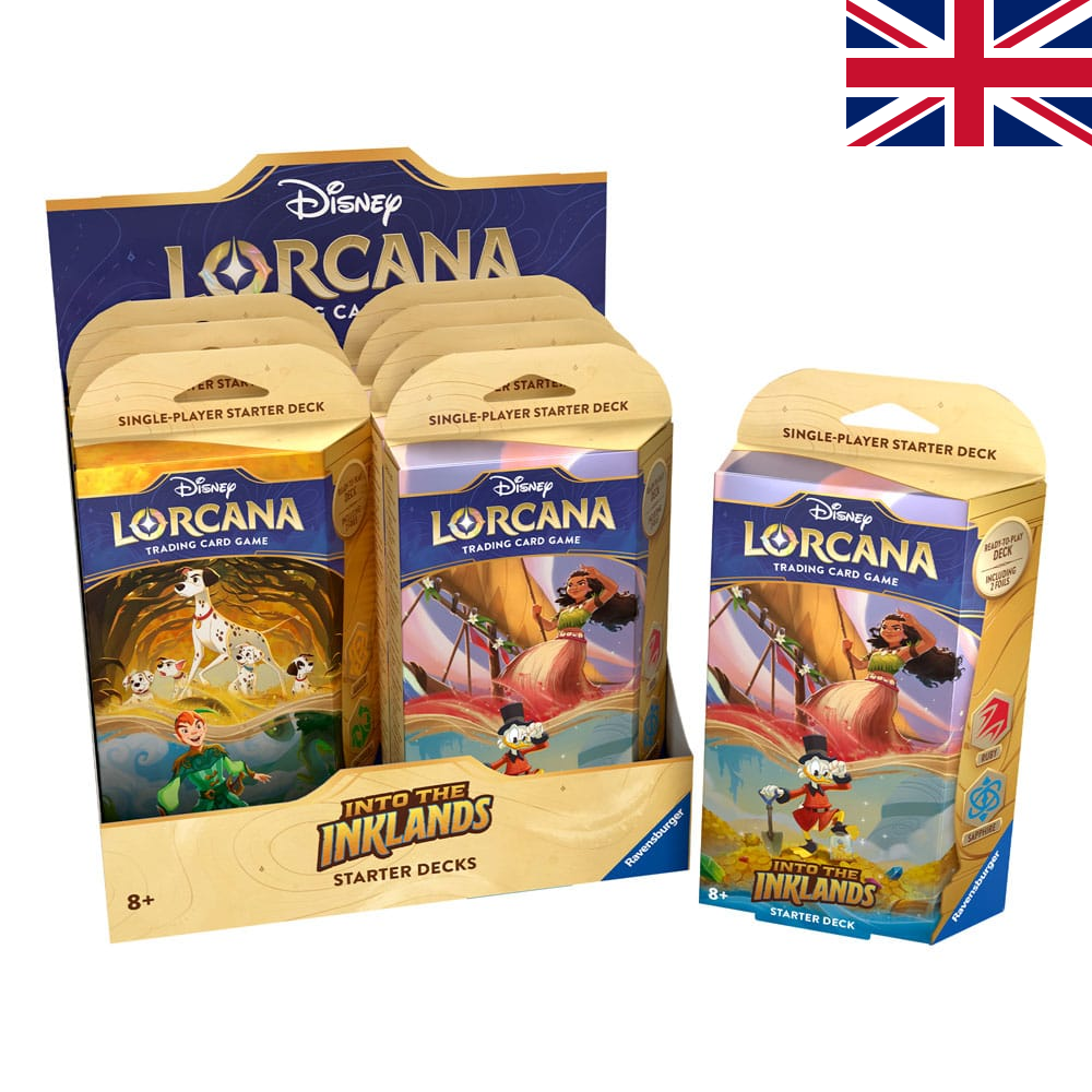 DISNEY - Lorcana - Trading Cards Boite de 8 Starters Chapitre 3 - UK