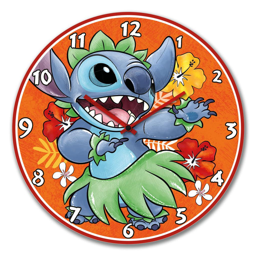 STITCH - Horloge Murale 50cm - Orange