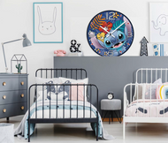 STITCH - Horloge Murale 50cm - Bleu