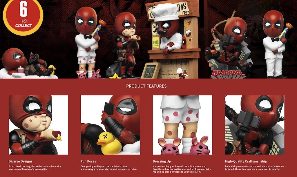 DEADPOOL - Action Heroes Series - Assortiment 6 Figurines 8-10cm