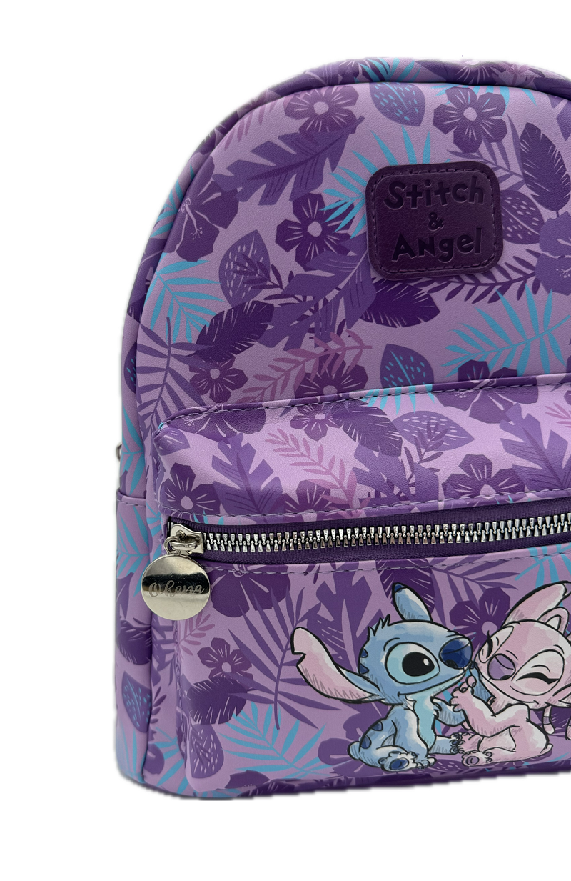 STITCH & ANGEL - Ohana - Sac à dos Similicuir - 28x11x22cm