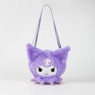 KUROMI - Head - Sac à Bandoulière Peluche - 17x14x4cm