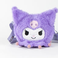 KUROMI - Head - Sac à Bandoulière Peluche - 17x14x4cm