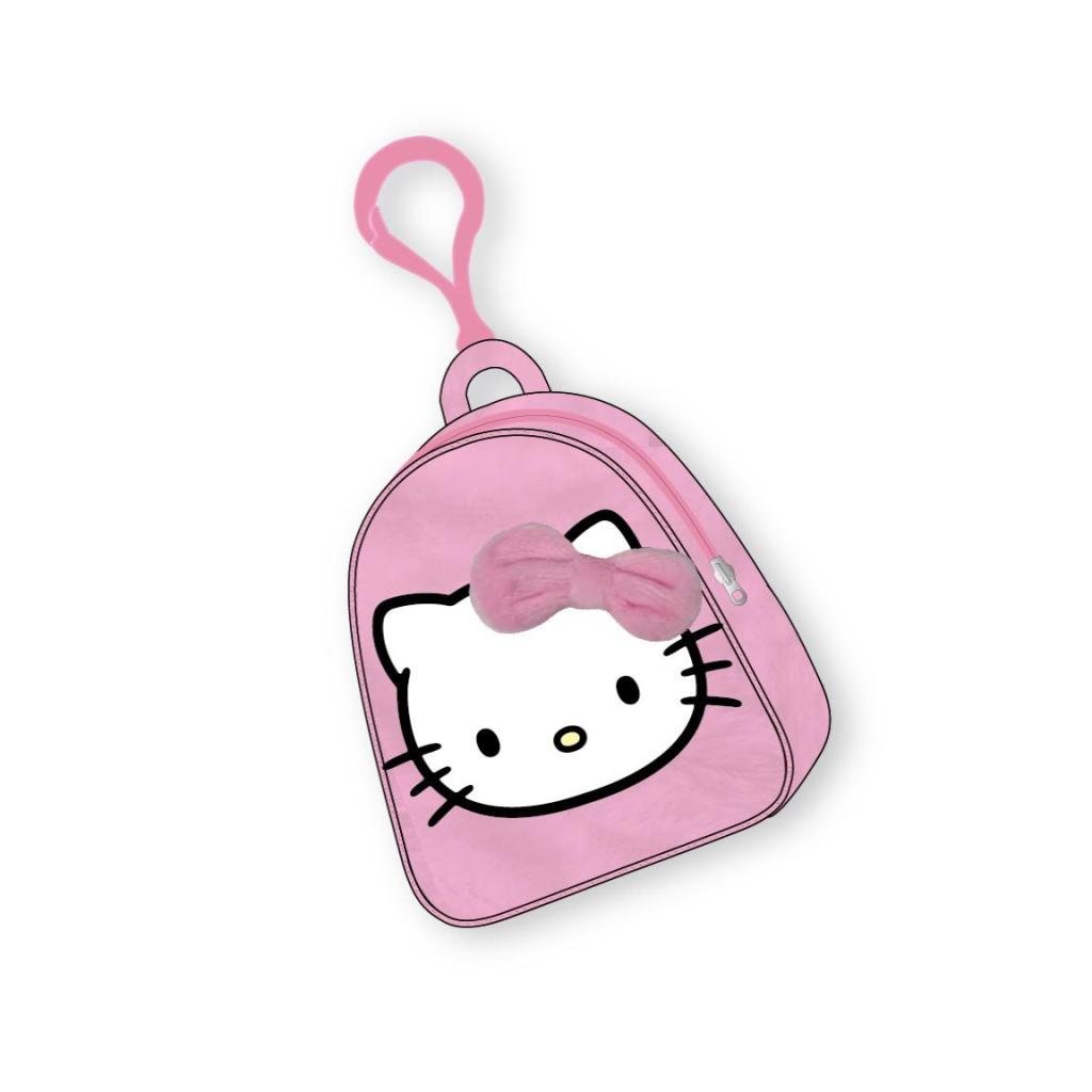 HELLO KITTY - Head - Mini Sac à Dos Porte-clés Peluche