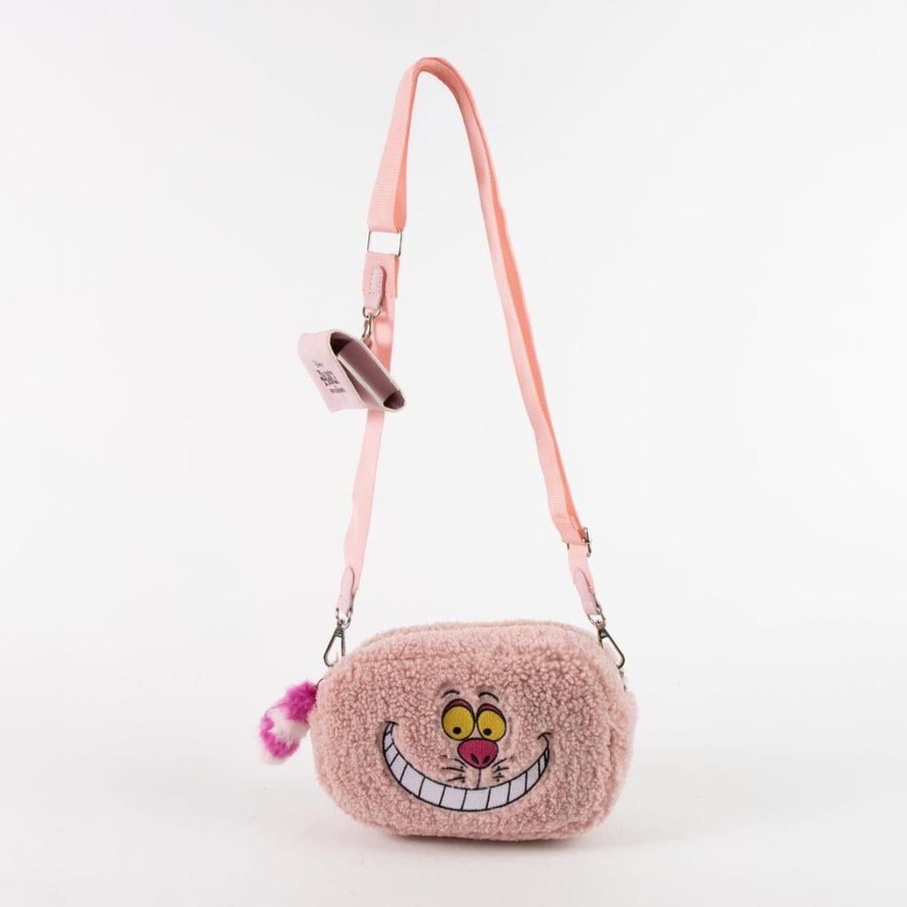 ALICE - Chat du Cheshire - Sac à Bandoulière Fourrure - 18,5x12,5x8cm