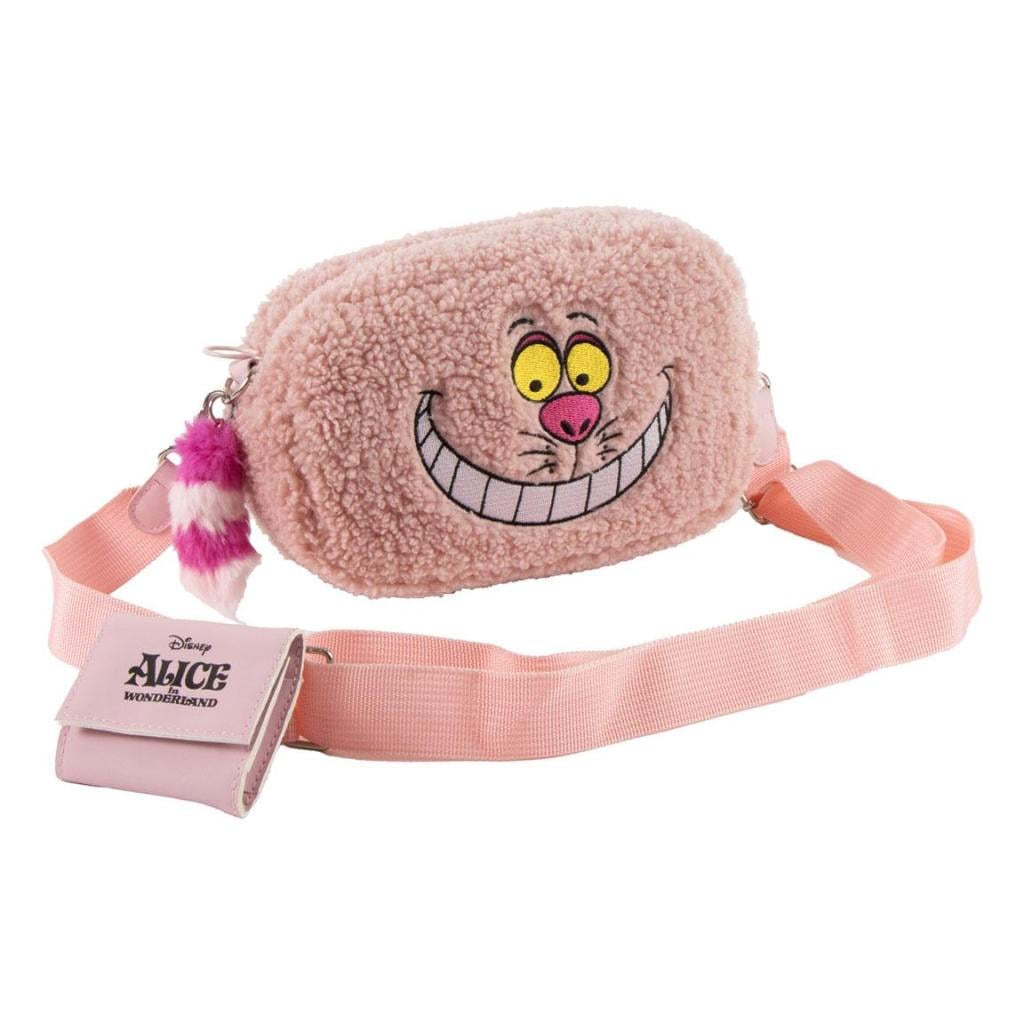 ALICE - Chat du Cheshire - Sac à Bandoulière Fourrure - 18,5x12,5x8cm