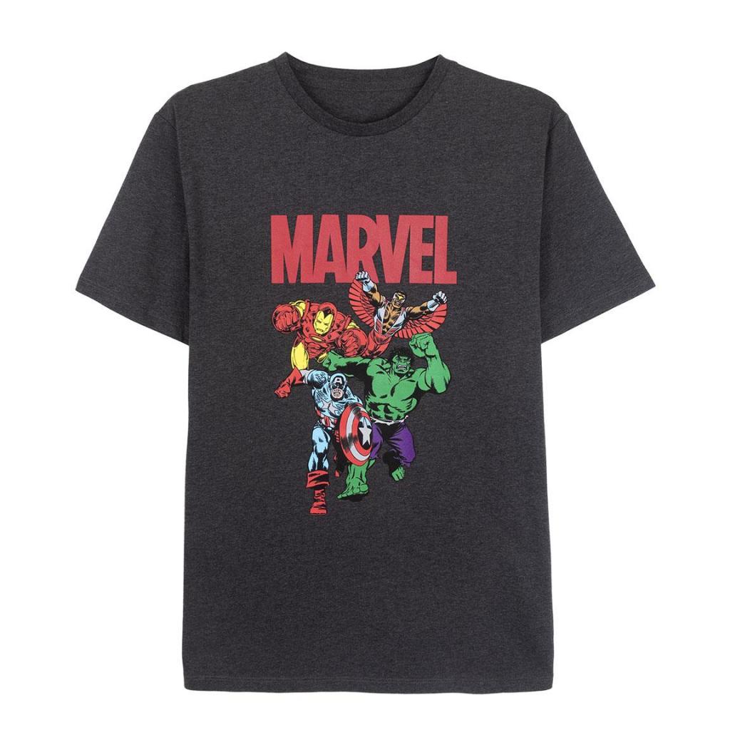 MARVEL - T-Shirt Coton - 4 Personnages - Taille L