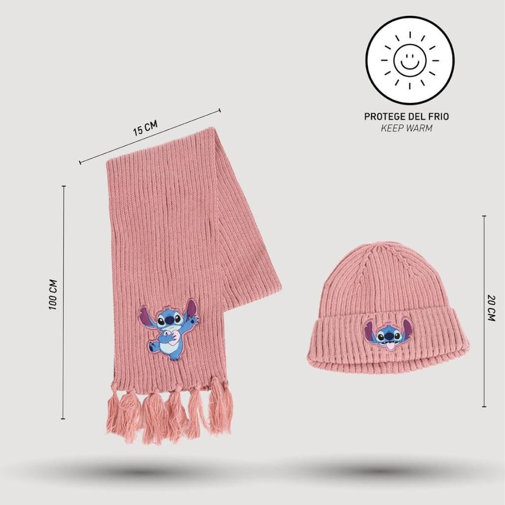 STITCH - Set Bonnet  + Echarpe - 2 Pc