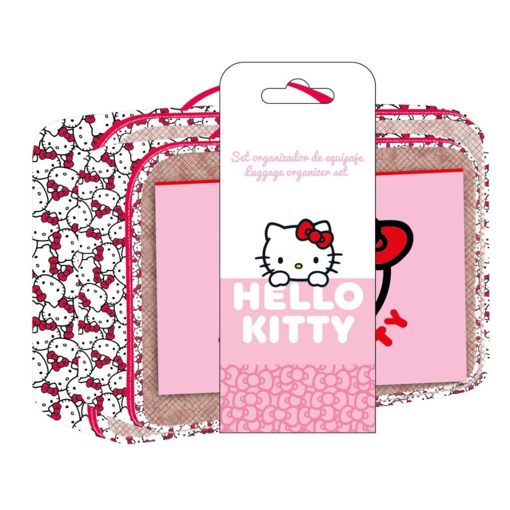 HELLO KITTY - Set de Trousses de Voyage 3in1