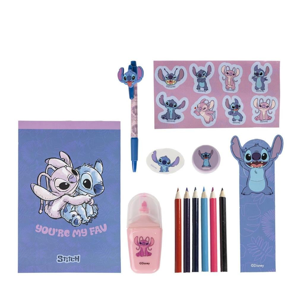 STITCH & ANGEL - Boîte de Papeterie - 12 pc.