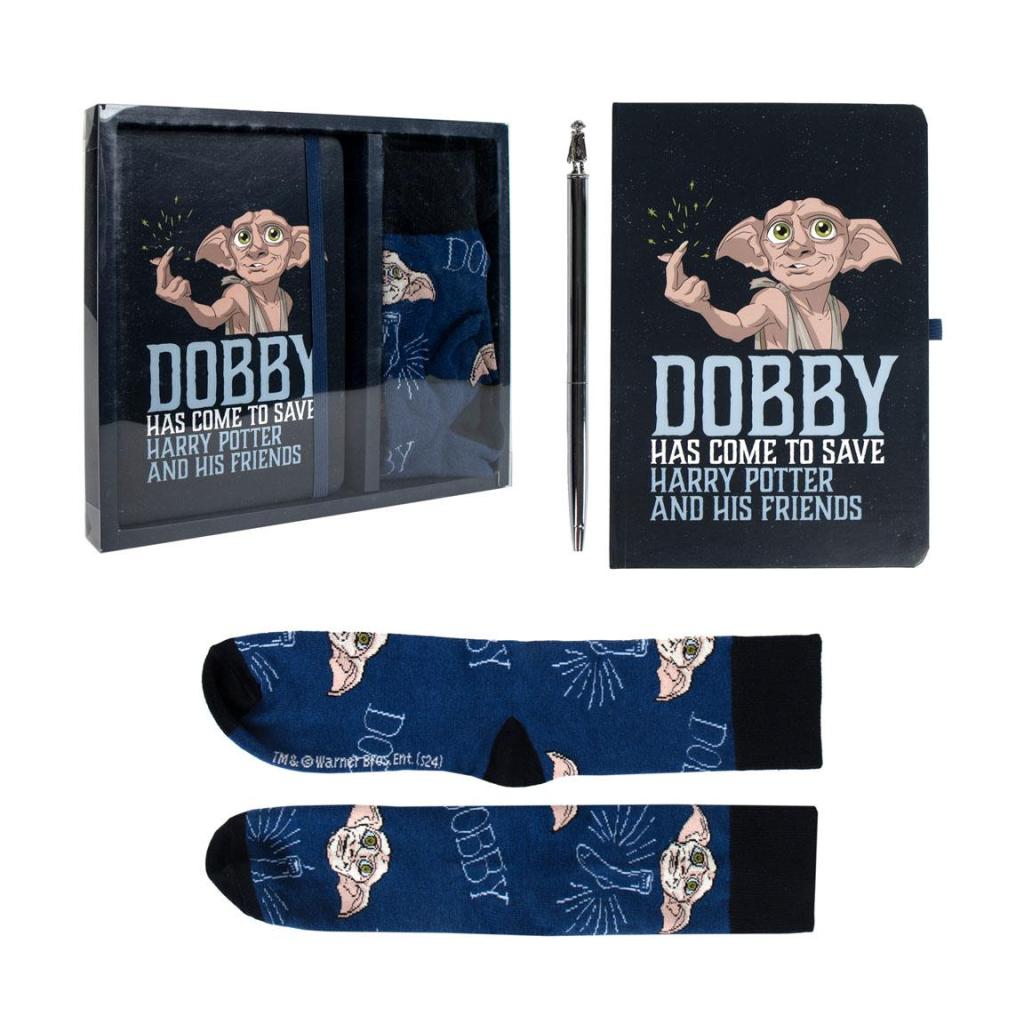 HARRY POTTER - Dobby - Pack Premium Notebook A5 + Stylo + Chaussettes